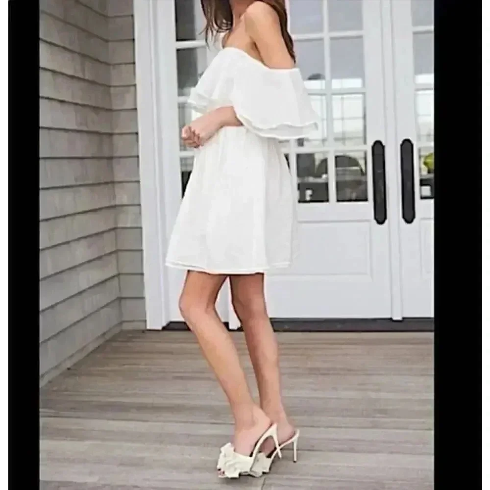 Something Navy Women's Ivory Dress